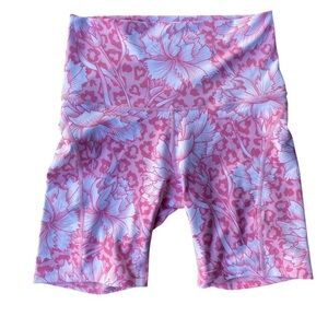 Ethika Pink and White Leopard Power Lux Floral Shorts I Size: M